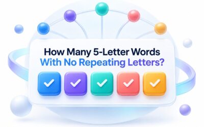 How Many 5-Letter Words Have No Repeating Letters?